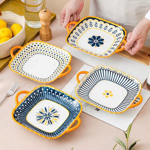 Nordic सिरेमिक बेकिंग प्लेटें और व्यंजन पोर्सिलाइन सलाद रेमन कटोरे डिनरवेयर सेट रसोई सामान सेट - Product Image 3