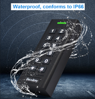 Lector de tarjetas Mifare desfire NFC CPU resistente al agua IP66, 125KHz y 13,56 MHz, 9 ~ 80V CC, control de acceso de salida de 1 cable