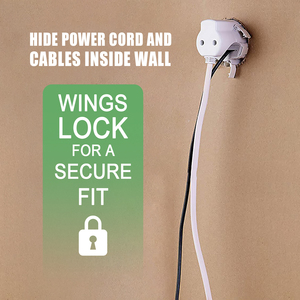Nuovo Kit di Gestione Cavi per Prese Elettriche a Muro in Plastica per Uso Domestico, Accessorio per Trapano per Nascondere i Cavi <span class=keywords><strong>TV</strong></span> - Product Image 3