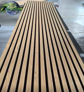 Panneaux acoustiques en bois <span class=keywords><strong>à</strong></span> lattes, fabrication directe d'usine, OEM ODM, <span class=keywords><strong>revêtement</strong></span> <span class=keywords><strong>mural</strong></span> absorbant le son - Product Image 4