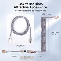 Koil Usb C kabel pengisi daya Spiral, kabel Data Usb Tipe C Micro 8Pin, kabel pegas fleksibel, kabel bisa ditarik koil ponsel
