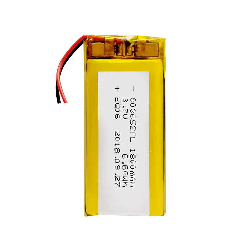 Spot direct supply speaker warm hand battery 803652 rechargeable 1800mAh Lion ion polymer lithium battery with protective plate