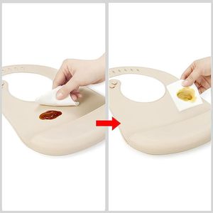 مريلة تغذية من السيليكون خالية من مادة BPA ومقاومة للماء بتصميم مخصص وصديقةمن السيليكون مع إضاءة وتهوية للصيف - Product Image 5