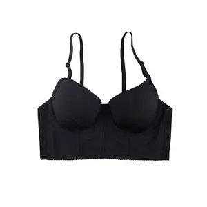 OEM bra nirkabel wanita, Bralette katun Modern tanpa garis