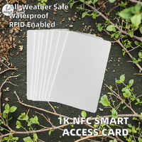 Carte intelligente PVC RFID 1K à 125 kHz et 13,56 MHz vierge, contrôle d'accès par proximité, paiement NFC pour hôtel, directement de l'usine