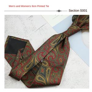 Corbatas DE BODA informales para hombre, <span class=keywords><strong>corbata</strong></span> de mano de 9CM a la moda para niñas, corbatas anchas con estampado de Cachemira - Product Image 5