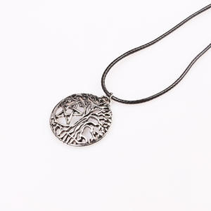 Moda Punk Vintage Vijing joyería collar Árbol de la vida pentagrama colgante joyería cadena collar - Product Image 4