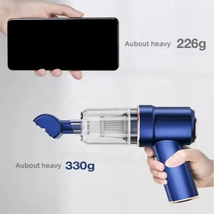 เครื่องดูดฝุ่นแบบพกพาไร้สายขนาดเล็ก 50W 4000mAh ชาร์จซ้ำได้ ใช้ได้ทั้งแบบเปียกและแห้ง สำหรับรถยนต์ พร้อมมอเตอร์แปรง - Product Image 2