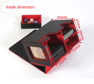 Torson wholesale160 + PU Da trò chơi hộp lưu trữ Yu-gi-oh hộp TCG lưu trữ thẻ ma thuật thu thập tùy chỉnh thẻ trò chơi hộp boong - Product Image 5