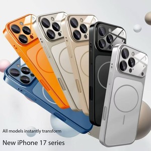 Custodia originale in vetro PC Nano opaco per <span class=keywords><strong>iPhone</strong></span> 17 Air 16 15 14 13 Pro 17Pro Max nuovo magnetico colore arancione <span class=keywords><strong>Cover</strong></span> Funda - Product Image 1