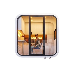 ห้องทำงานสำเร็จรูป Hujibox ทรงสี่เหลี่ยม โครงอะลูมิเนียม พร้อมไฟ LED สำหรับสำนักงานที่บ้าน เคลื่อนย้ายได้ - Product Image 1