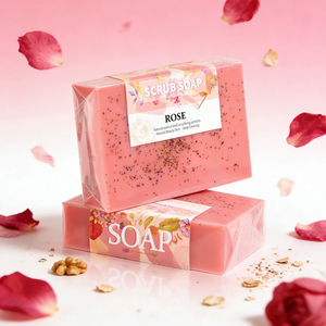 <b>Body</b> <b>Scrub</b> Bar Soap Exfoliating <b>Body</b> Wash Bar with Plant Extract Oils Subtle Floral Fruity Scent Deep Clean Moisturize & Refresh - Product Image 4