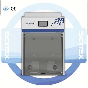 SCITEK <b>Stainless</b> <b>Steel</b> <b>Table</b> Top Bench Top Fume Hood Class 100 Lab Ducted OEM Vertical Airflow 62dB Noise 3-Year Warranty - Product Image 4