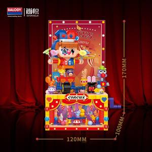 Beledi pequeño payaso de circo imagen bloques de construcción modelo educativo juguetes para niños estudiante regalo adornos al por mayor - Product Image 5