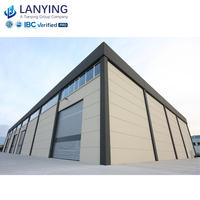 Edificios Prefabricados de Acero para Talleres, Estructura de Acero con Armazón de Truss, Color Personalizado, Diseño Industrial, Uso en Almacenes, Resistente al Viento