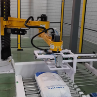 Robot de palettisation industriel de type colonne, machine de palettisation automatique pour sacs tissés avec pince à fourches pour ligne d'empilage de sacs