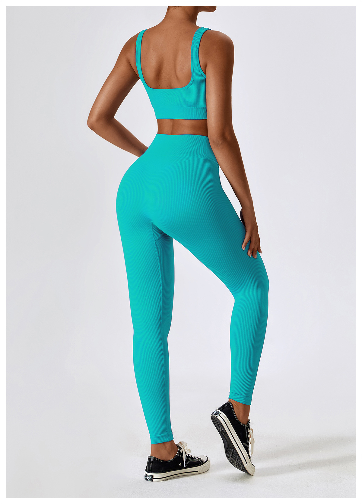 ensemble soutien-gorge bleu vert
