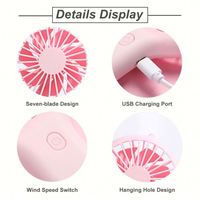 Nouveau Mini Ventilateur Portable 2025 Rechargeable avec Support Téléphone – Cadeau Créatif, Ventilateur à Main, Logo et Couleur Personnalisables