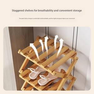 Installatievrije Intrekbare Schoenenrek Gelaagd Schoenenrek Kleine Smalle Intrekbare Schoenen Opslag Deur Huis Meerdere Verdiepingen - Product Image 4