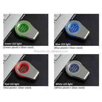 Hadiah Terbaik Baru UP105 Twister USB 2.0 Flash Drive 8GB/16GB Kecepatan Tinggi Logo LED Menyala Promosi Logam+Plastik Garansi 1 Tahun