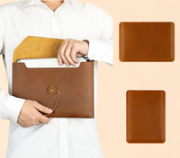 M30 Personnalisable Logo Vintage Sleeve Simple Style Portable Notebook Etui de Protection Crazy Horse en Cuir Véritable Ordinateur Portable