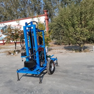Machine de forage de puits d'eau domestique 200m, mini-foreuse diesel/électrique pour puits profonds - Product Image 2
