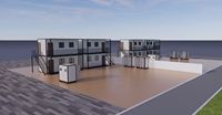 Maison conteneur préfabriquée à deux étages en kit, à panneaux sandwich, avec une pièce individuelle standard, pour logement à louer rapide