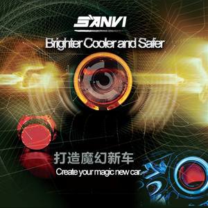 Luci Decorative per Auto Sanvi 360 LED Occhio del Diavolo Bianco/Giallo/Rosso/Blu/Verde/Viola, Occhi del Diavolo da 3 Pollici per Lenti Bi-Xenon - Product Image 3