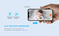 Mini caméra de surveillance intérieure Ip Wifi hd 1080P, dispositif de sécurité domestique sans fil, avec Wifi