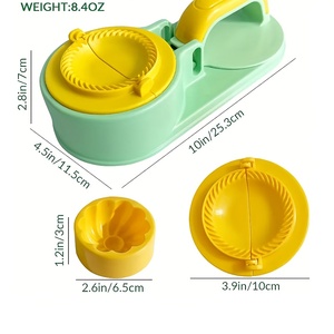 Machine <span class=keywords><strong>à</strong></span> raviolis 3-en-1 et presse-pâte pour débutants – Outil manuel pour la préparation des enveloppes de pâte - Product Image 4