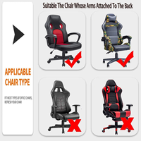 Housse de chaise de jeu personnalisée bienvenue moins chère haute élasticité Housse de chaise ajustée Housse de chaise esports