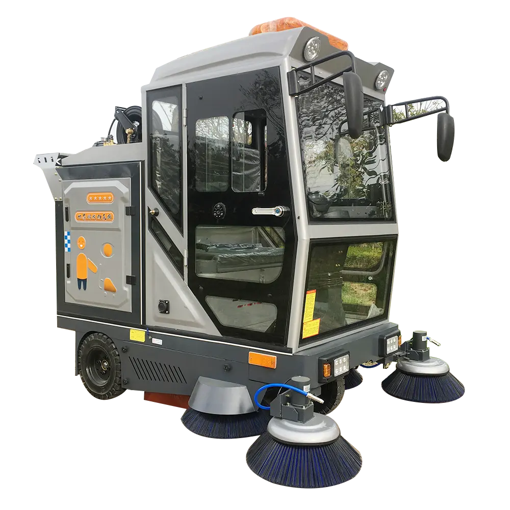 Robot de camión de carretera limpio para barrer calles, barredora de vacío Industrial, Motor eléctrico, máquina de limpieza de suelo proporcionada por 48V, DM 1000W 700