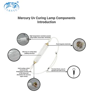 Uv Ink Curing Lamp 2kw 365nm UV Lamp For Curing Ink Gell PCB Paint UV Mercury Lamp
