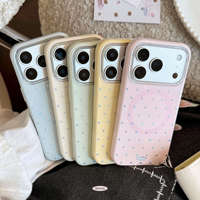 Coque de téléphone portable plaquée or à motif vague argentée [Ondulation d'eau] Style minimaliste Ins Origine Chine Compatible magnétique