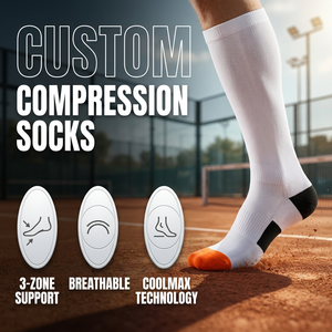 <span class=keywords><strong>Calcetines</strong></span> <span class=keywords><strong>de</strong></span> compresión para deportes al aire libre, para cancha <span class=keywords><strong>de</strong></span> pádel, zona 3, compresión en el tobillo, Cool Compression - Product Image 1