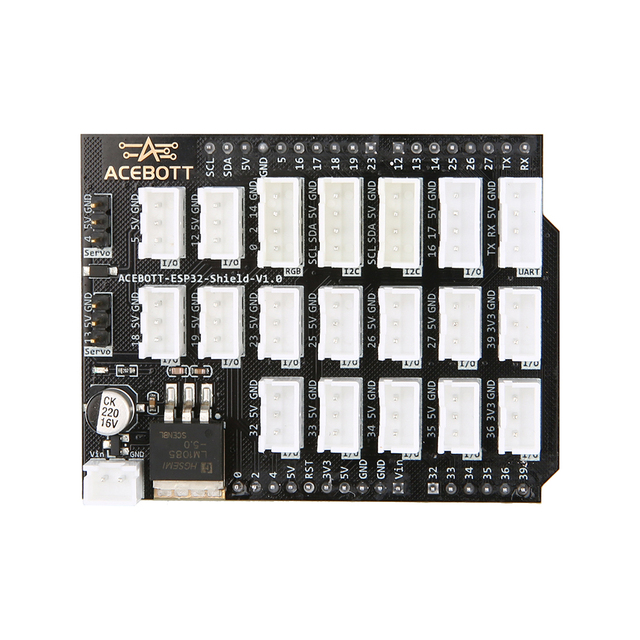 ACEBOTT ESP32 Shield Board V1.0 Extension Plate Expansion Plate Expansion Board Module for Arduino for ESP32 Max V1.0 Adapter