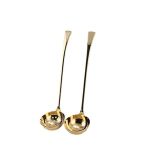 ทัพพีสแตนเลส Shiny Jh ด้ามยาว ทรงลึก หนา ทนทาน ใช้ตักซุปและโจ๊ก - Product Image 2