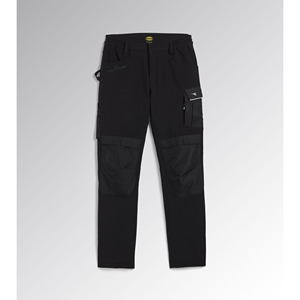 Pantalones Diadora Carbon Softshell Performance Negros 3XL, Corte Ajustado, Transpirables, Costuras Soldadas, Ropa de Seguridad para Fábrica/Taller - Product Image 1
