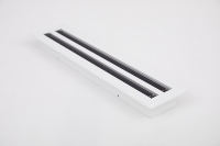 Diffuseur linéaire à fentes en alliage d'aluminium pour économie d'énergie, grille de ventilation motorisée, conception flexible pour escaliers de sous-sol
