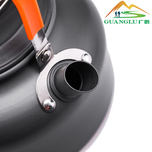 Guanglu Outdoor Cookware Set 3-Piece Portable <b>Camping</b> Pot Teapot Set for 2-3 People - Product Image 5