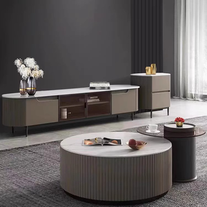 <span class=keywords><strong>Table</strong></span> basse ronde <span class=keywords><strong>en</strong></span> <span class=keywords><strong>verre</strong></span> pour salon, style minimaliste moderne, meubles de maison, rangement pour petits espaces - Product Image 4