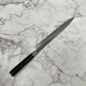 日本12英寸柳叶刀440C高级钢单斜面切刀，带高级手柄日本寿司生鱼片刀 - Product Image 5