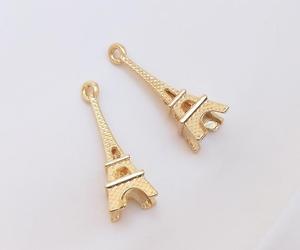 Francese 14k oro placcato rame torre <span class=keywords><strong>Eiffel</strong></span> ciondoli ciondoli collana fai da te bracciale orecchini - Product Image 5