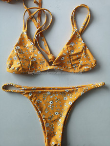 Biquínis Personalizados de Tecido Reciclado com Impressão para Mulheres Moda Praia 2020 - Product Image 6