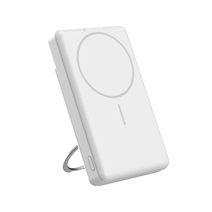 พาวเวอร์แบงค์แม่เหล็กแบบมีโลโก้สั่งทำได้ ความจุ 5000mAh พร้อมที่เก็บการ์ดป้องกันการสูญหาย ชาร์จไร้สาย 15W ชาร์จเร็ว 22.5W ขายส่ง - Product Image 1