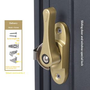 Juego de Candados Universales de Acero Inoxidable y Aleación de Zinc con Instalación de Tornillos para Ventanas Corredizas y Cierres de Gancho para Puertas - Product Image 2