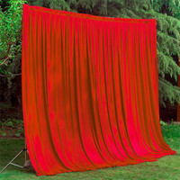 Polyester mariage scène rideaux photographie Studio fond tissu coloré fête événement mur toile de fond tissu