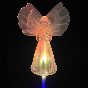 Lampe solaire extérieure multicolore en forme d'<span class=keywords><strong>ange</strong></span>, étanche IP65, légère, à fibres optiques LED, éclairage <span class=keywords><strong>de</strong></span> jardin et <span class=keywords><strong>de</strong></span> pelouse, CRI élevé, garantie 1 an - Product Image 2
