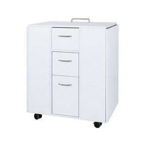 Dongpin Beauty Double <b>Nail</b> Salon <b>Table</b> 198x45x76cm Foldable With Storage For Manicure Use - Product Image 2