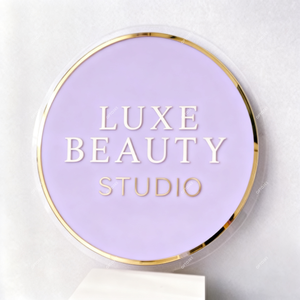 ป้ายอะคริลิคกลมแบบกำหนดเองพร้อมไฟแบ็คไลท์สำหรับธุรกิจ ป้ายโลโก้ติดผนังแบบมีไฟแบ็คไลท์ ป้ายไฟ LED สำหรับร้านเสริมสวย จัดส่งรวดเร็ว - Product Image 6